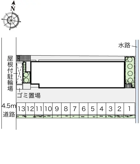 ★手数料０円★伊丹市中野西　月極駐車場（LP）